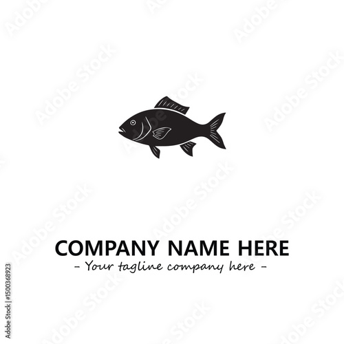 Fish logo company design vector illustration