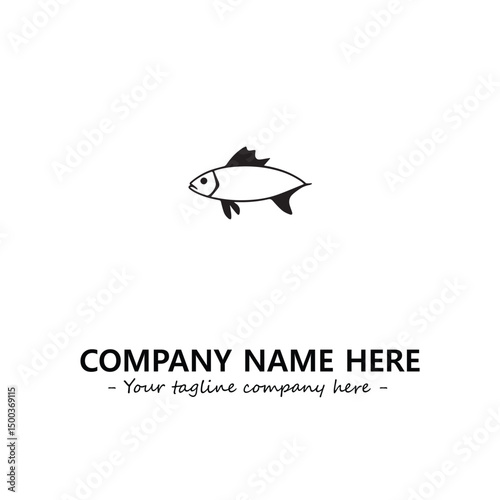 Fish logo company design vector illustration