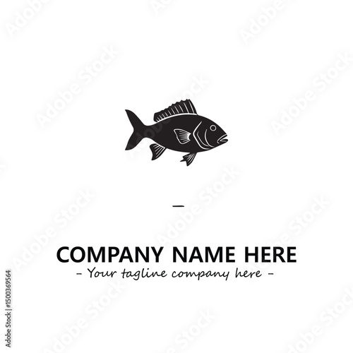 Fish logo company design vector illustration
