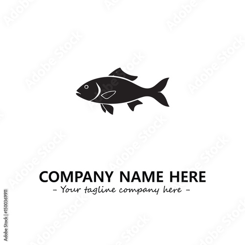 Fish logo company design vector illustration