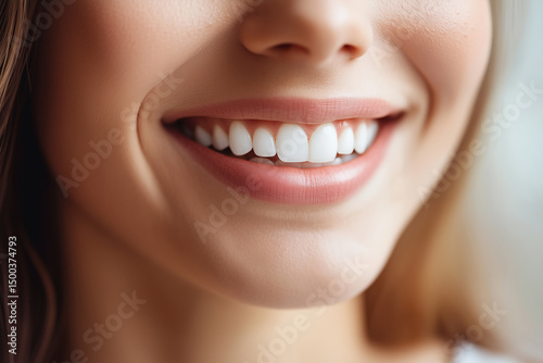 Radiant Smile with Bright Teeth Enhancing Facial Aesthetics photo