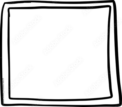 Minimalist Hand Drawn Square Frame