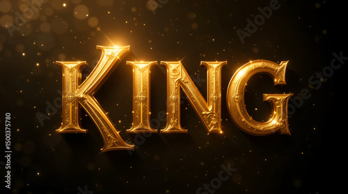 King golden editable vector text effect. Luxury text effect.