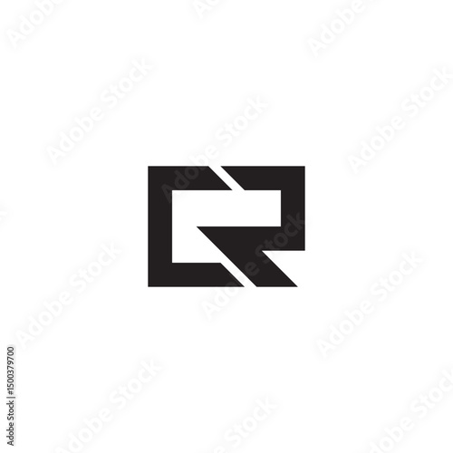 Modern CR logo initial
