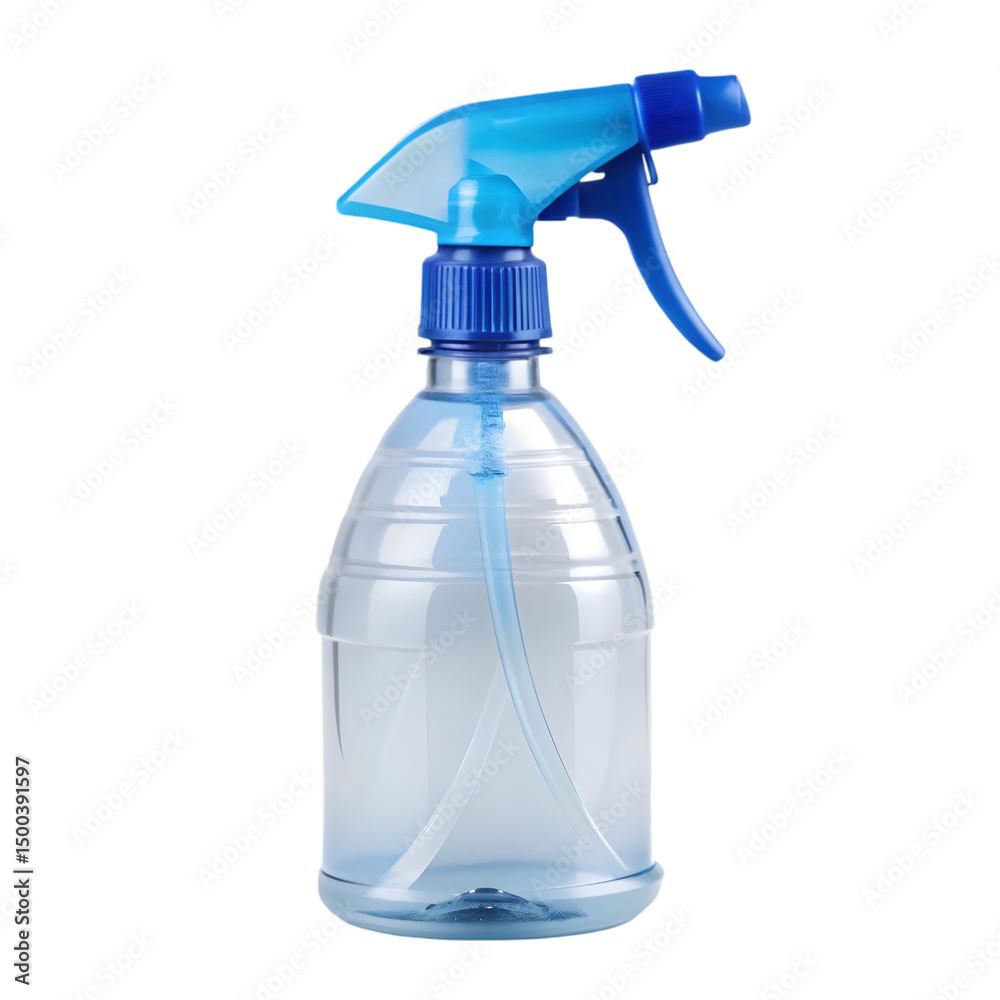 Plastic spray bottle for cleaning isolated on white background Plastic spray bottle for cleaning isolated on white background