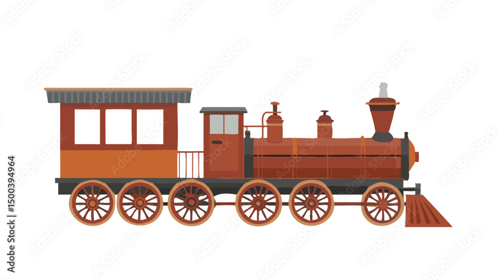 Obraz premium old steam train