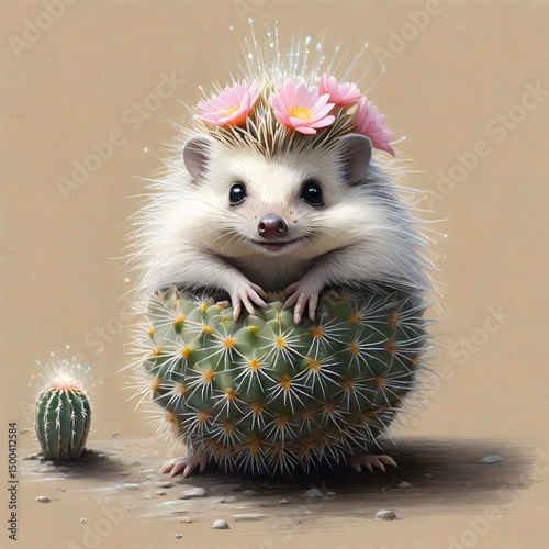 hedgehog being a cactus