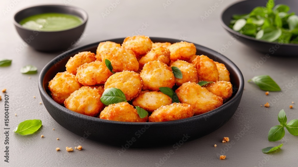 Fried snack delight home kitchen food photography indoor setting close-up view culinary comfort Fried snack delight home kitchen food photography indoor setting close-up view culinary comfort