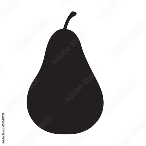 pear isolated vector