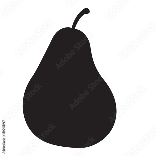 pear isolated vector