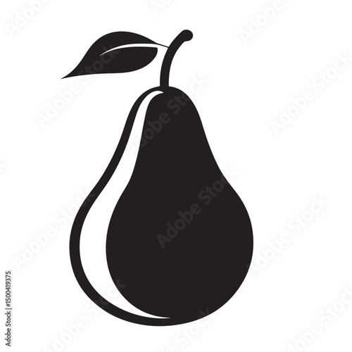 pear isolated vector