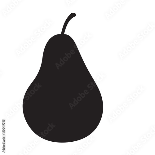 pear isolated vector