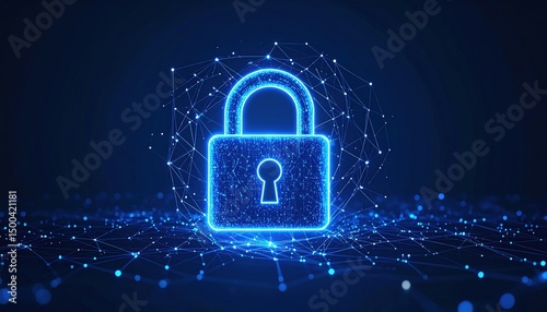 Wallpaper Mural Digital Lock Cyber Security Network. Torontodigital.ca