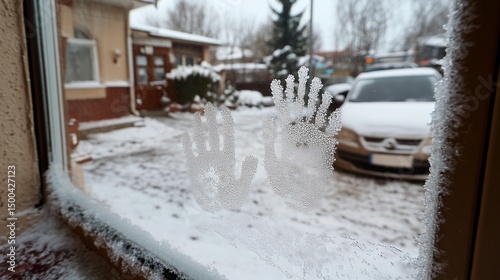 Winter Frost on Windowpane
