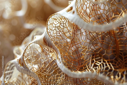 Detailed Visual  of Biomimicry in Quantum Computer Design