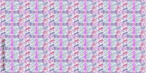 Seamless geometric pattern in ethnic style for your design, painted by hand.
