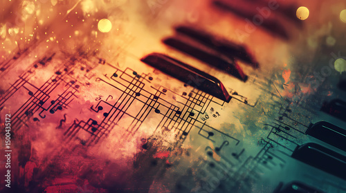 Lo-Fi music picture The background that goes well with the lo-fi music genre Generative AI	