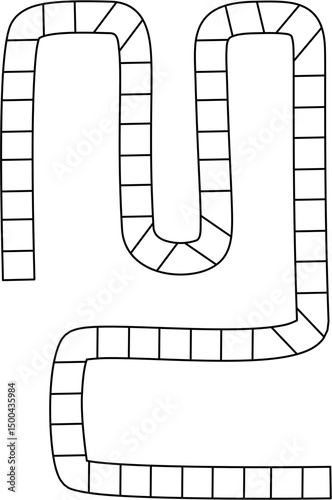 board game path for kid activity book