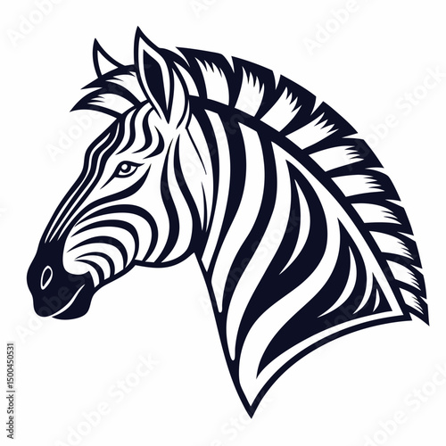 Canvas Print zebra vector illustration