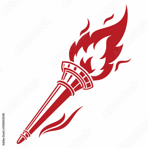 vector illustration of a burning fire