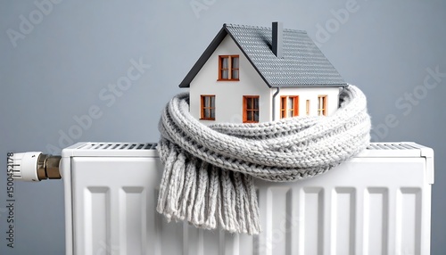 Cozy Home with Winter Heating, and Energy Saving.