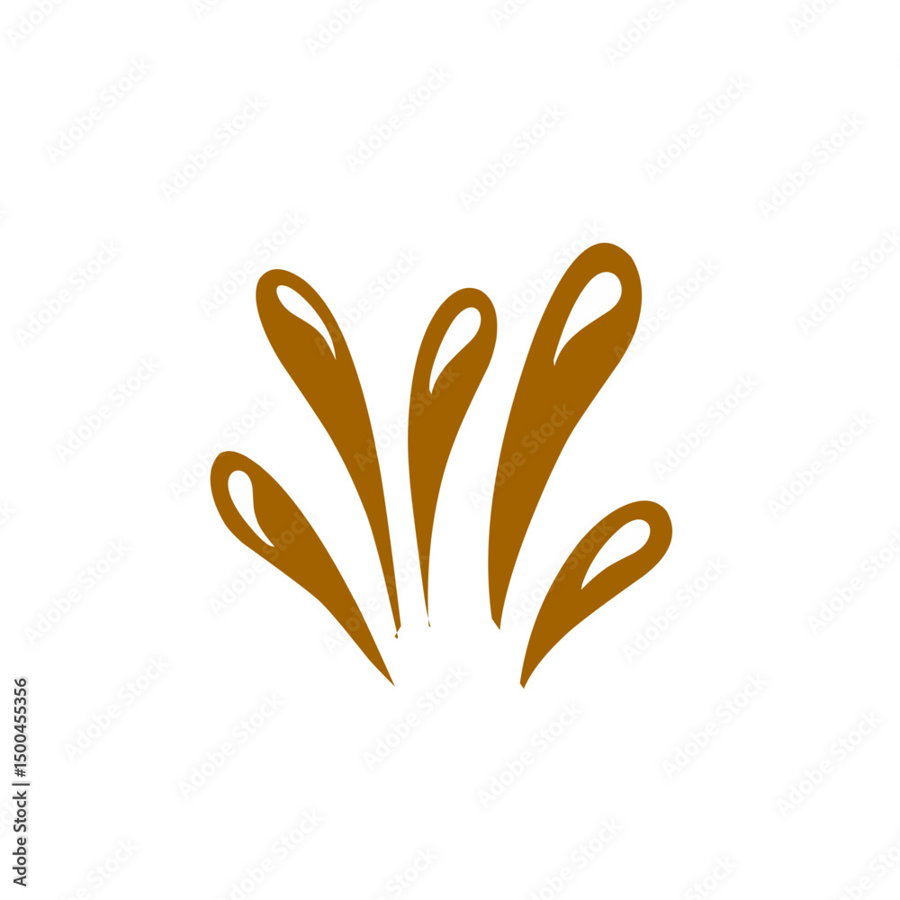 Obraz premium chocolate splash vector illustration