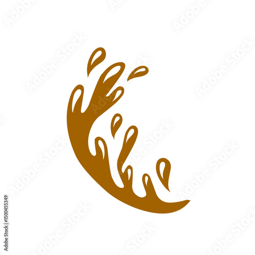chocolate splash vector illustration