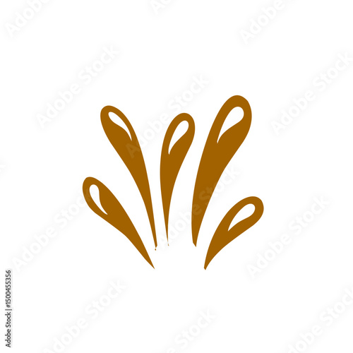chocolate splash vector illustration