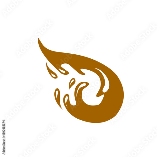 chocolate splash vector illustration