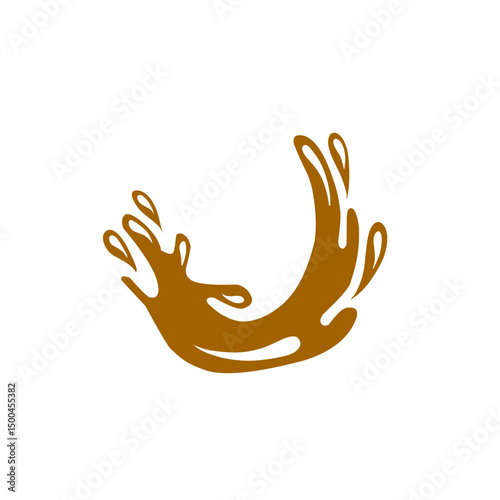 chocolate splash vector illustration