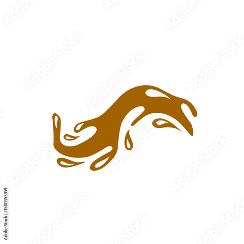chocolate splash vector illustration