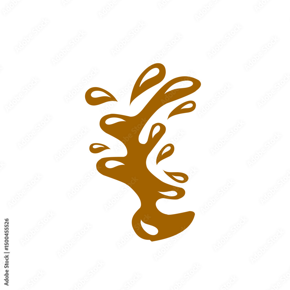 Obraz premium chocolate splash vector illustration