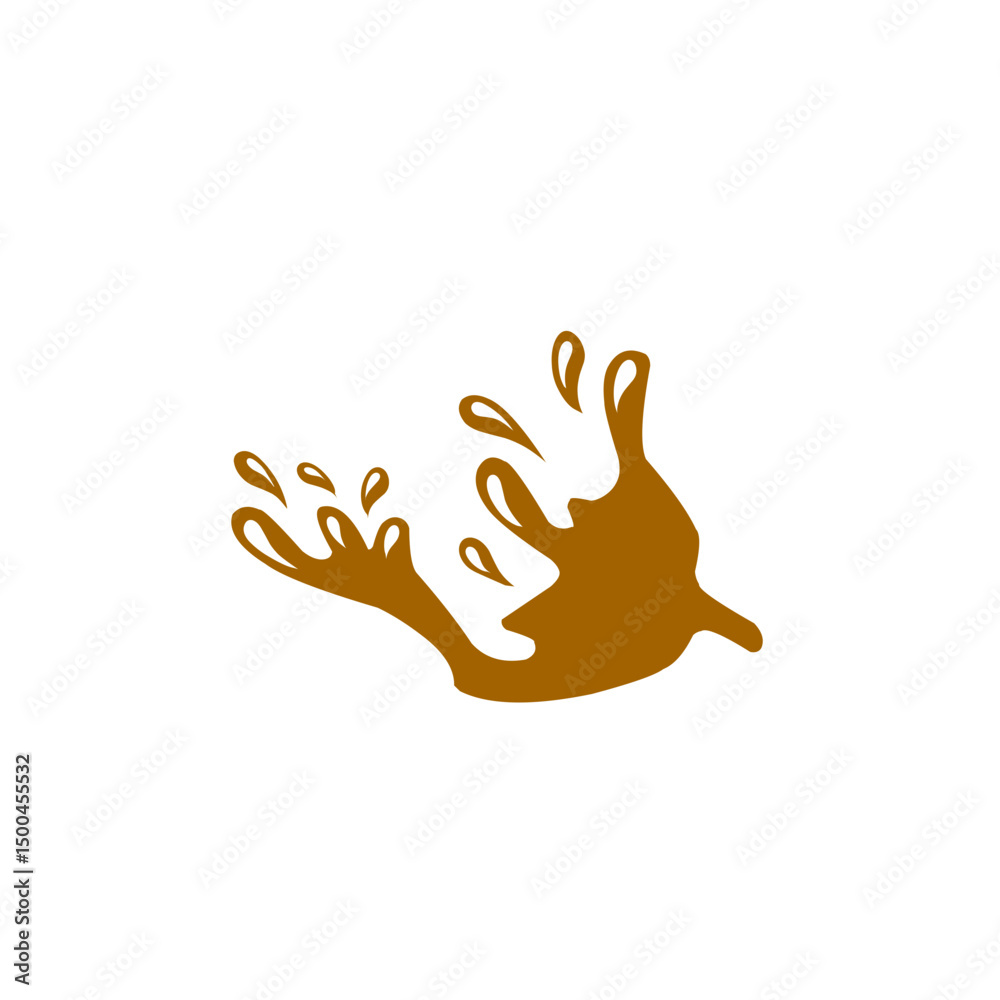 Obraz premium chocolate splash vector illustration