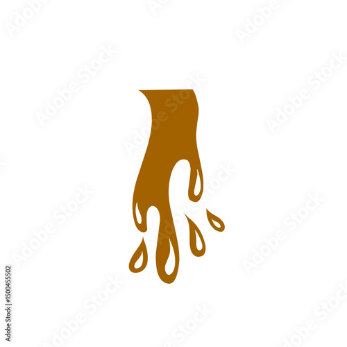 chocolate splash vector illustration