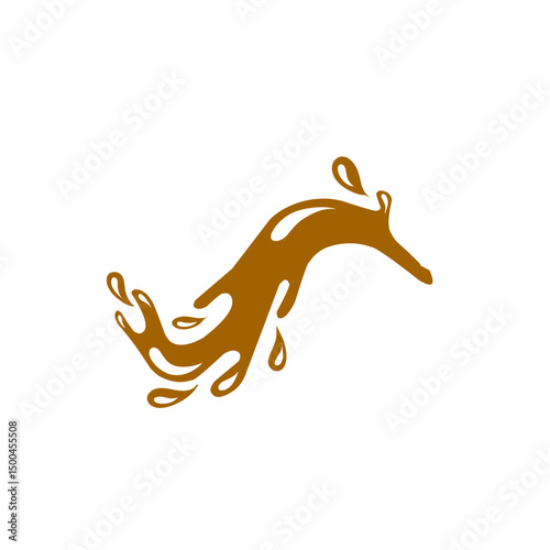 chocolate splash vector illustration