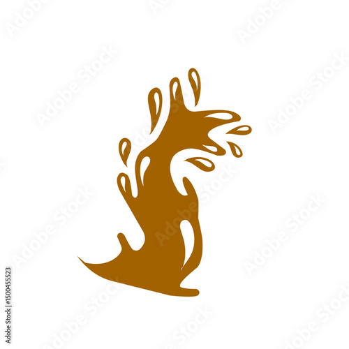 chocolate splash vector illustration