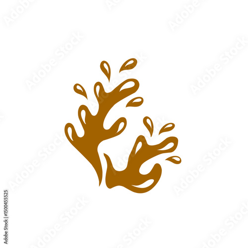 chocolate splash vector illustration