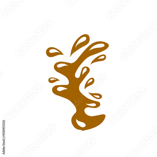 chocolate splash vector illustration