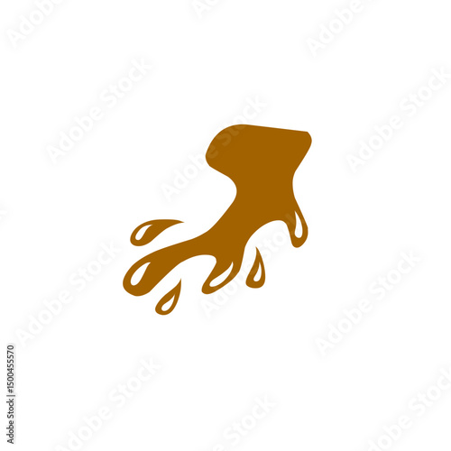 chocolate splash vector illustration