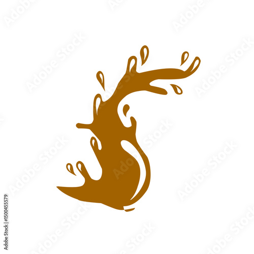 chocolate splash vector illustration