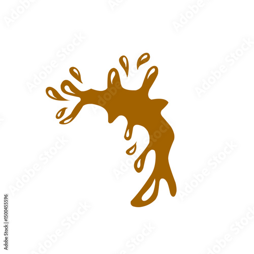 chocolate splash vector illustration