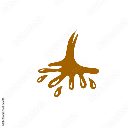 chocolate splash vector illustration
