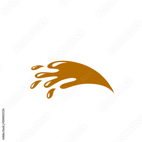 chocolate splash vector illustration