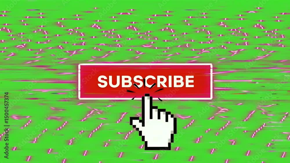 Subscribe Button Graphic Design Digital Art for Content Creators