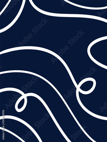  line doodle seamless pattern. Creative abstract squiggle style drawing background for children or trendy design, Wave Design Elements for Backgrounds, Patterns, Posters and Banners.