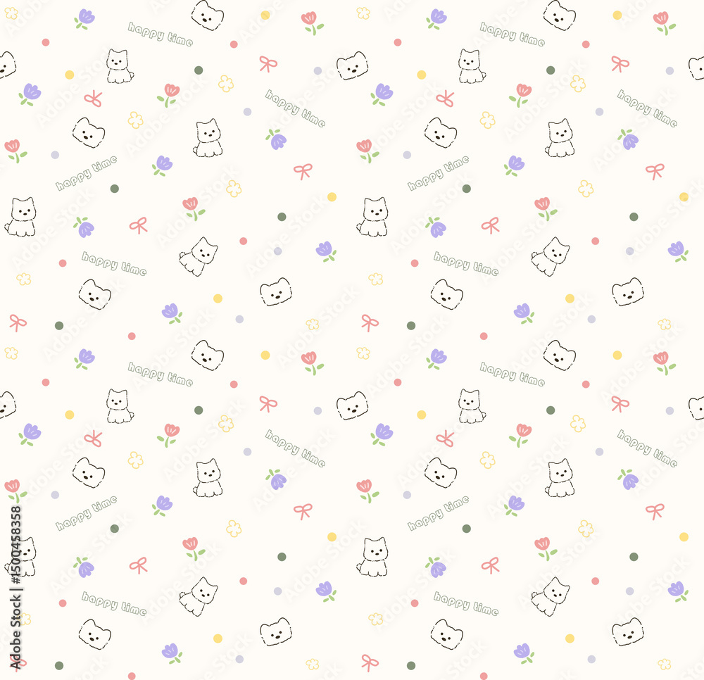 custom made wallpaper toronto digitalWhimsical Handmade Scroll Floral Design Sketch Graphics