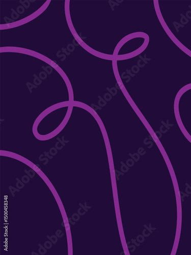  line doodle seamless pattern. Creative abstract squiggle style drawing background for children or trendy design, Wave Design Elements for Backgrounds, Patterns, Posters and Banners.