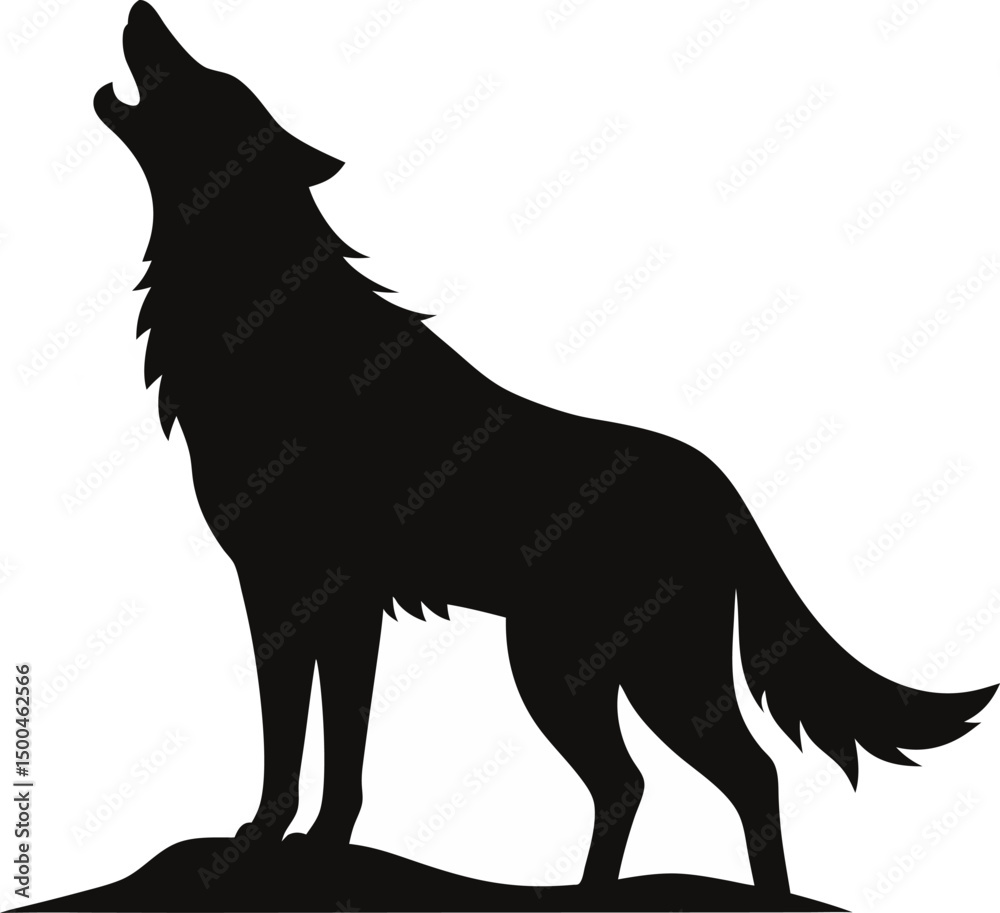 wolf vector silhouette wolf vector silhouette