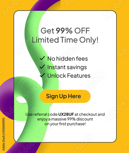 Dynamic Marketing Poster Template Featuring Bold Line Art Ready to Customize