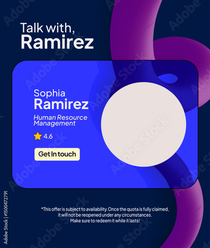 Boost Employee Engagement with Creative, Bold Line HR Poster Templat,e Easy to Customize